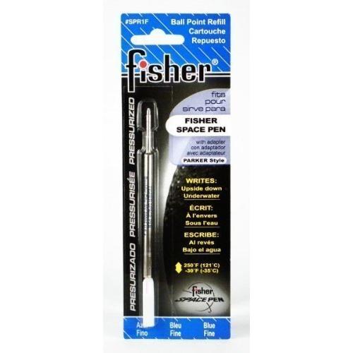 Fisher Refills【SPR1F】Blue Ink, Fine Point Pressurized Cartridge